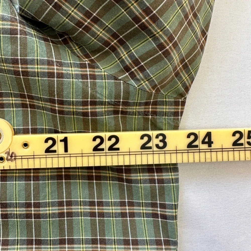 Polo by Ralph Lauren Estate Custom Fit Plaid Long Sleeve Shirt Men L 16.5 Preppy